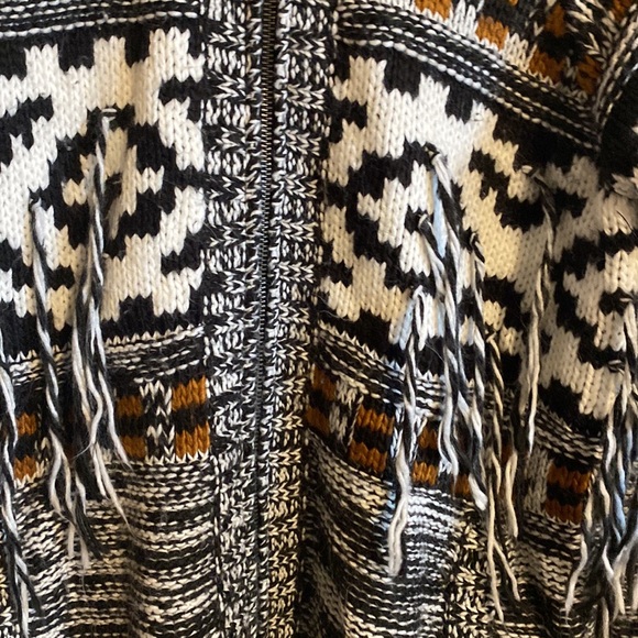 Volcom Stone Row fringe zip up jacket size M/L - Picture 2 of 8